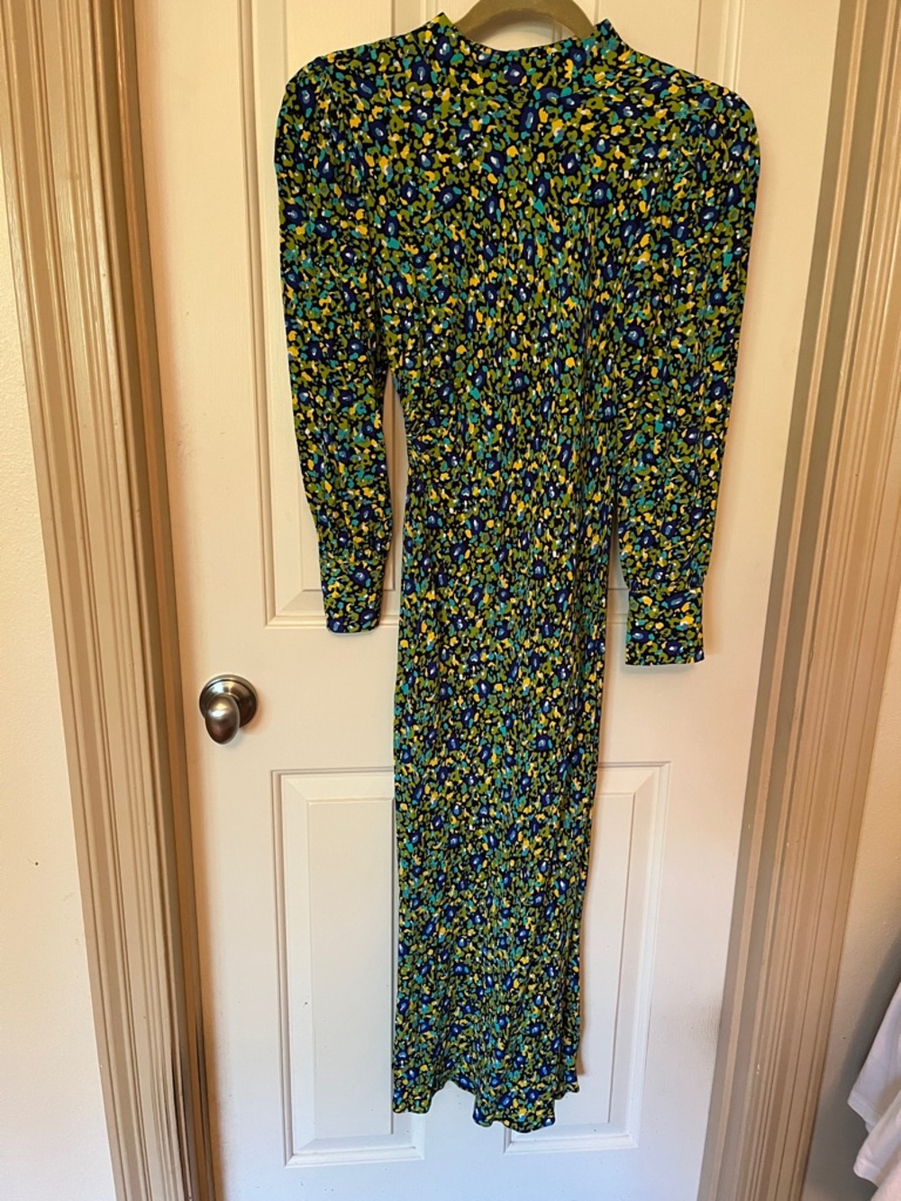 Rails Floral Midi Dress in Blue and Green